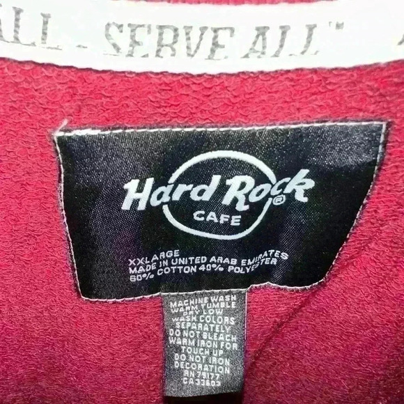 Hard Rock Cafe Las Vegas Pullover Sweatshirt Med Women’s Maroon Embroidered XXL - Picture 3 of 3